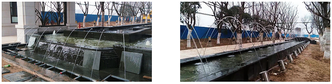 outdoor water fountain