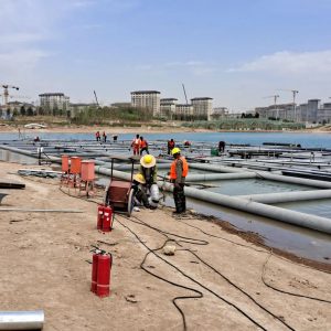 Outdoor Large Floating Fountain Construction