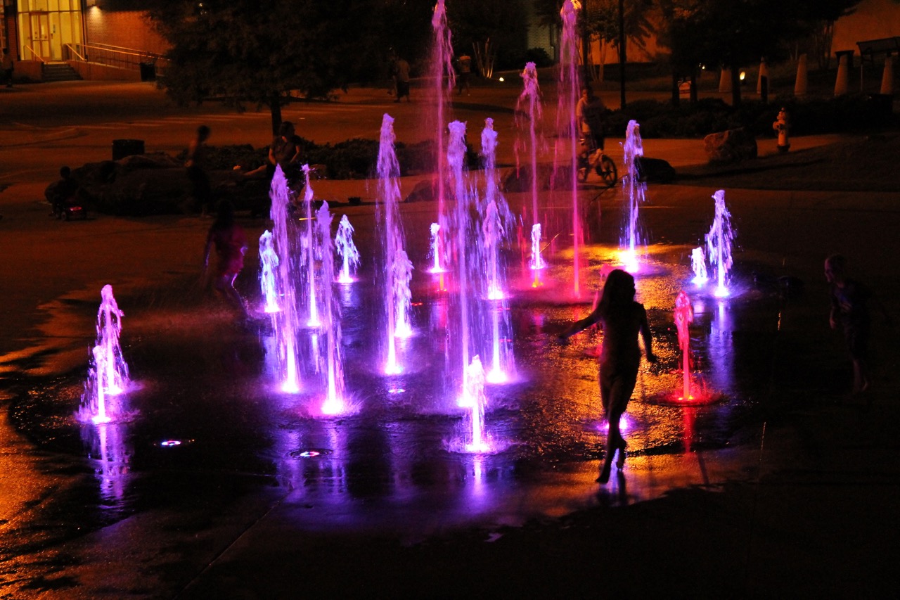 deck fountain led lights