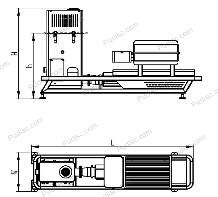 size of water fire fixture for fountain